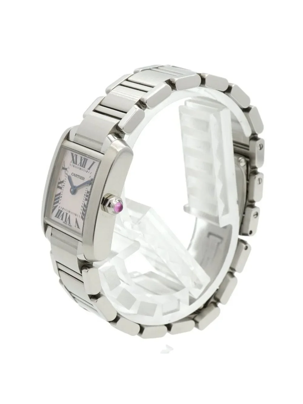 Cartier Tank Francaise SM Pink Dial Watch